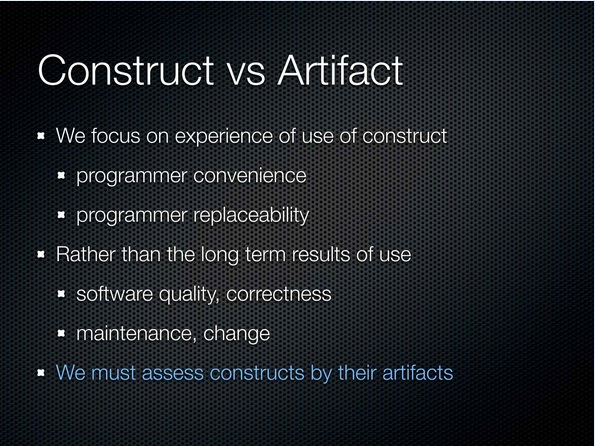 00:09:06 Construct vs Artifact
