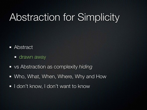 00:49:20 Abstraction for Simplicity
